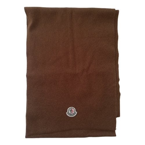Pre-owned Moncler Cashmere Scarf In Brown
