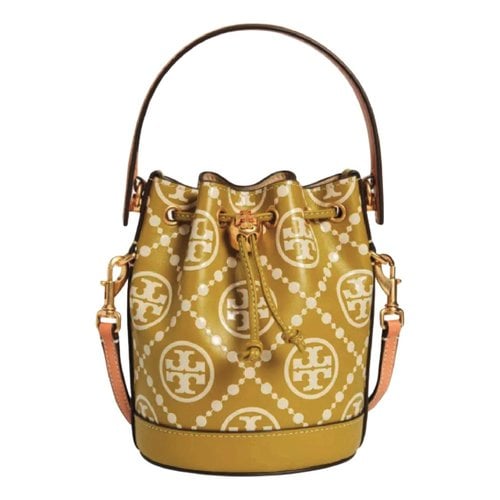 Pre-owned Tory Burch Leather Bag In Green