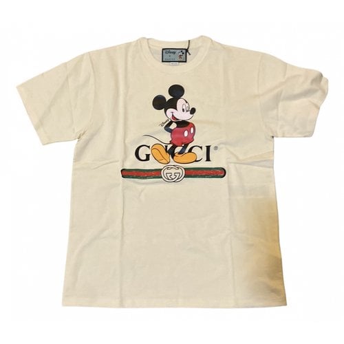Pre-owned Disney X Gucci T-shirt In White