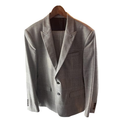 Pre-owned Sandro Wool Suit In Grey