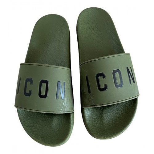 Pre-owned Dsquared2 Sandals In Khaki