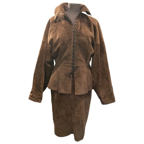 Pre-owned Alaïa Suit Jacket In Brown