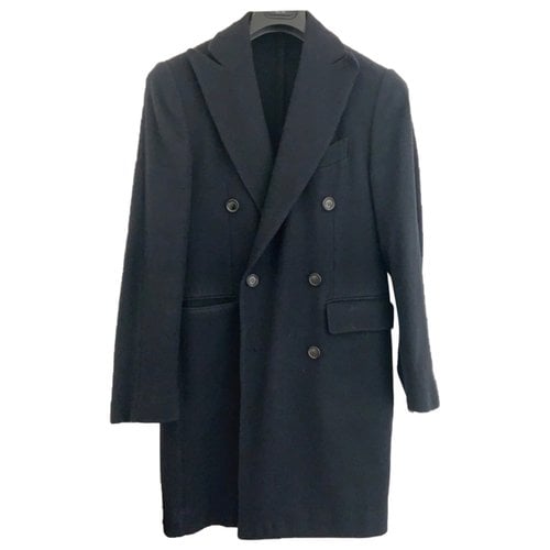 Pre-owned Stile Latino Wool Coat In Blue