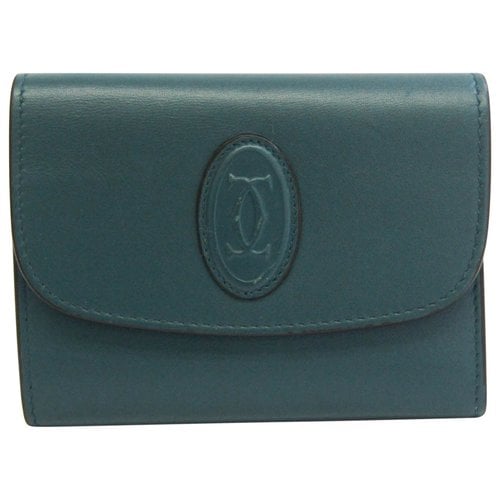 Pre-owned Cartier Leather Small Bag In Green