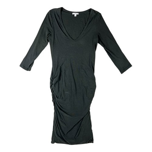 Pre-owned James Perse Mid-length Dress In Green