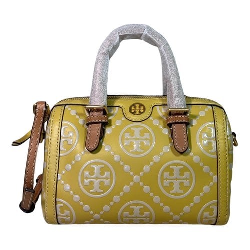 Pre-owned Tory Burch Leather Mini Bag In Yellow