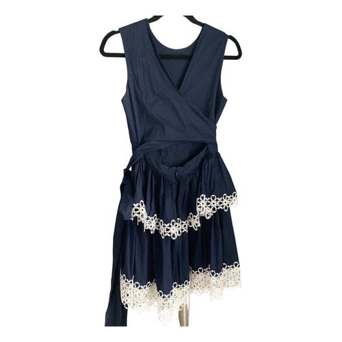 Pre-owned Alexis Mini Dress In Navy