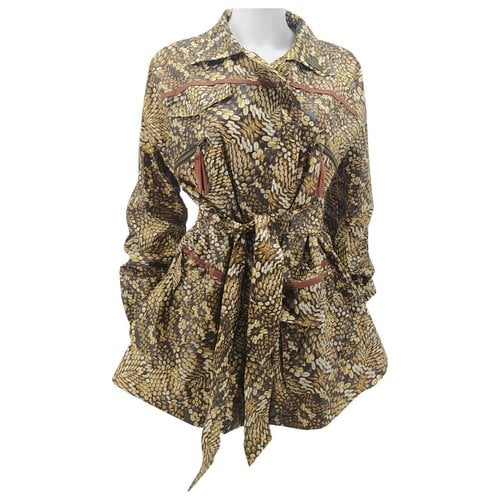Pre-owned Just Cavalli Short Vest In Gold