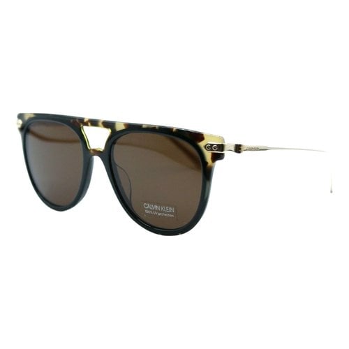 Pre-owned Calvin Klein Sunglasses In Brown
