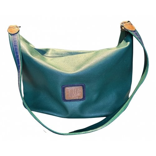 Pre-owned Trussardi Vegan Leather Handbag In Green
