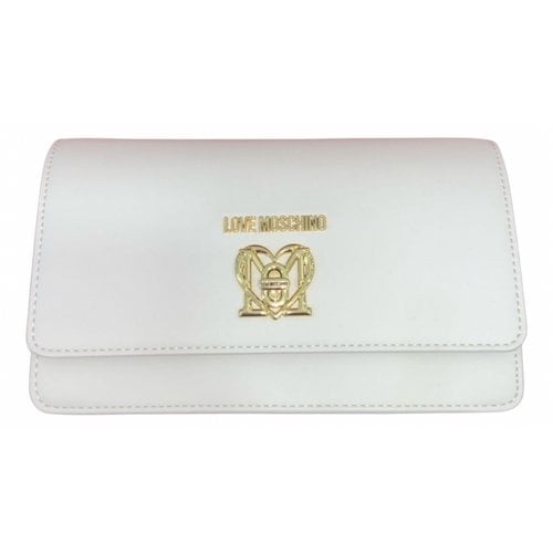 Pre-owned Moschino Love Wallet In White