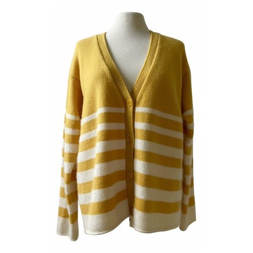 Pre-owned Chinti & Parker Cashmere Cardigan In Yellow