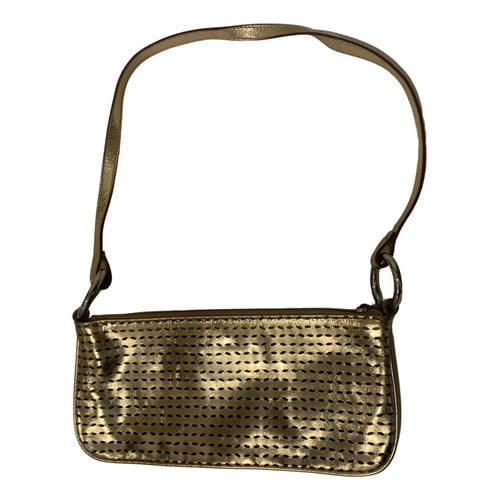 Pre-owned Sonia Rykiel Copain Leather Handbag In Gold