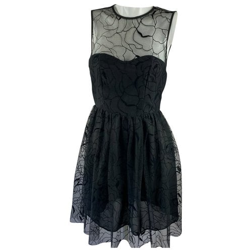 Pre-owned Rachel Antonoff Lace Mini Dress In Black