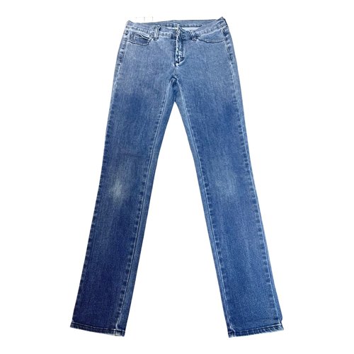 Pre-owned Mm6 Maison Margiela Slim Jeans In Blue