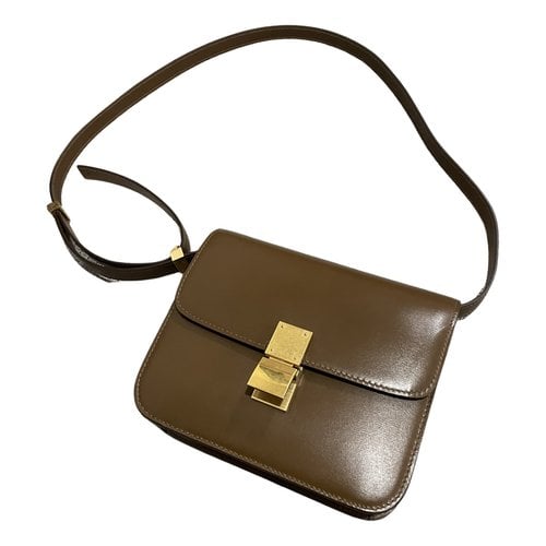 Pre-owned Celine Classic Leather Crossbody Bag In Brown