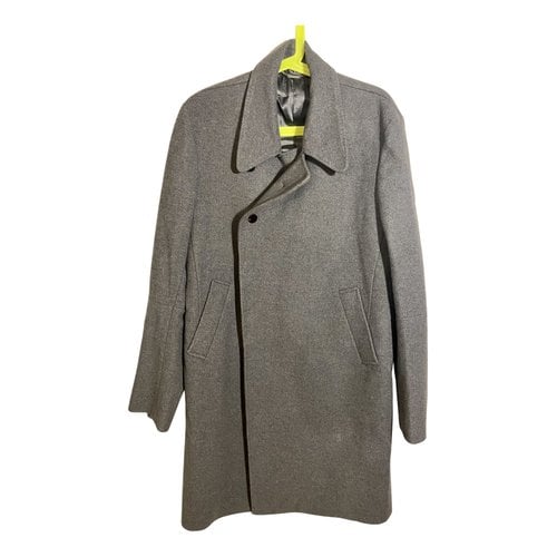 Pre-owned Costume National Wool Coat In Grey