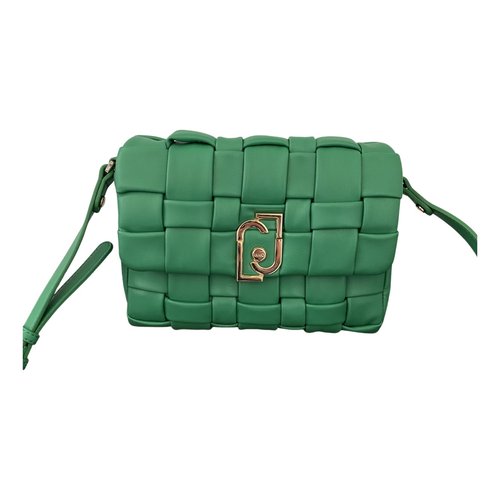 Pre-owned Liujo Vegan Leather Crossbody Bag In Green