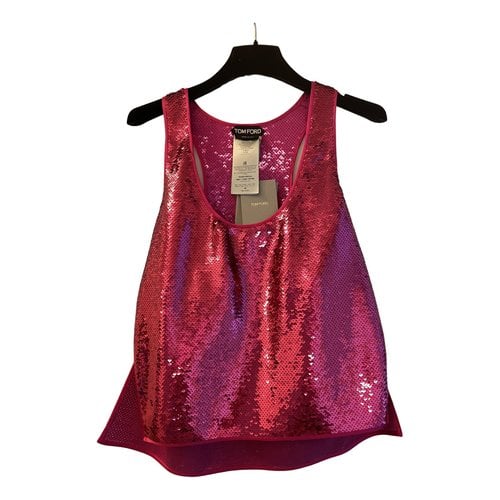 Pre-owned Tom Ford Glitter Camisole In Pink