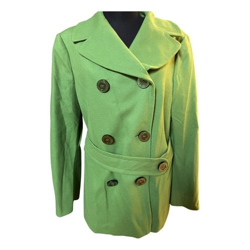 Pre-owned Iceberg Wool Caban In Green