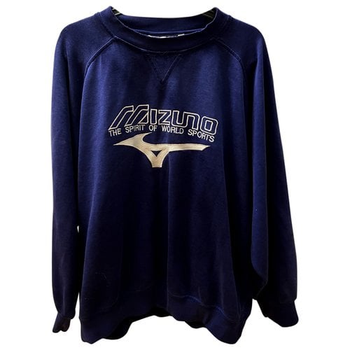 Pre-owned Mizuno Sweatshirt In Navy