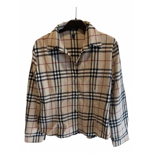 Pre-owned Burberry Wool Blouse In Multicolour
