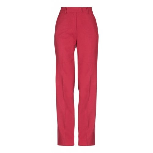 Pre-owned Piazza Sempione Trousers In Red