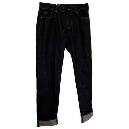 Pre-owned Karl Lagerfeld Straight Jeans In Navy