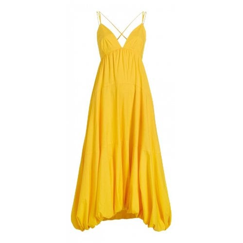 Pre-owned Cinq À Sept Maxi Dress In Yellow