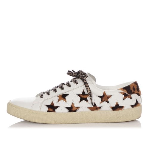 Pre-owned Saint Laurent Leather Lace Ups In Multicolour