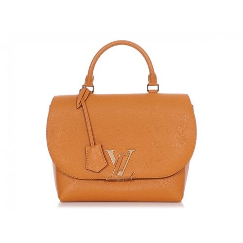 Pre-owned Louis Vuitton Volta Leather Satchel In Yellow
