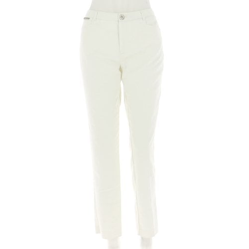 Pre-owned Karl Lagerfeld Trousers In White