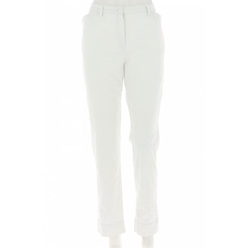 Pre-owned Agnès B. Trousers In White