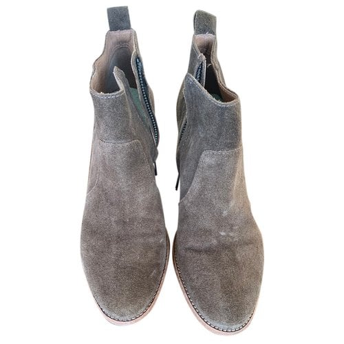 Pre-owned Madewell Ankle Boots In Khaki