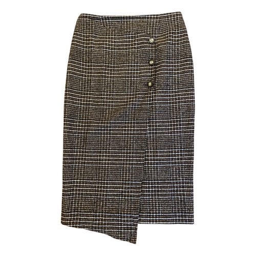 Pre-owned Chloé Stora Wool Mid-length Skirt In Brown