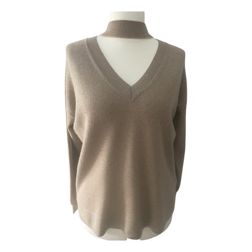 Pre-owned Allude Cashmere Jumper In Gold