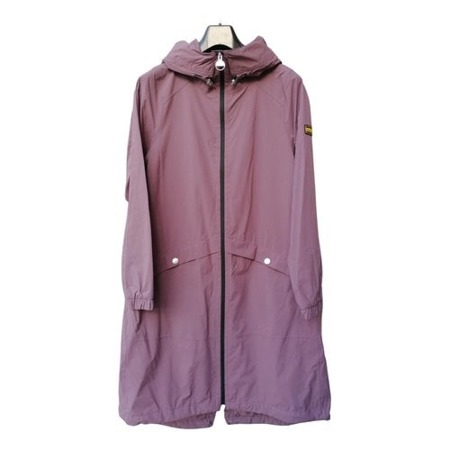 Pre-owned Barbour Parka In Purple