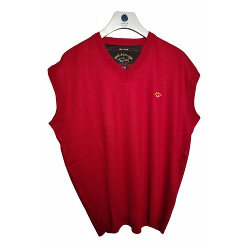 Pre-owned Paul & Shark Wool Vest In Red