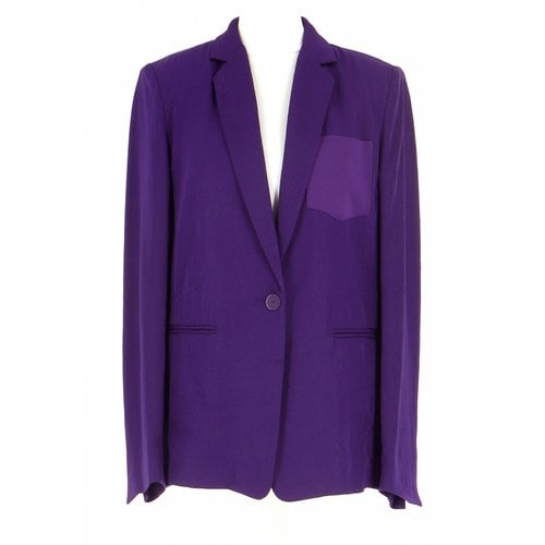Pre-owned Sandro Short Vest In Purple