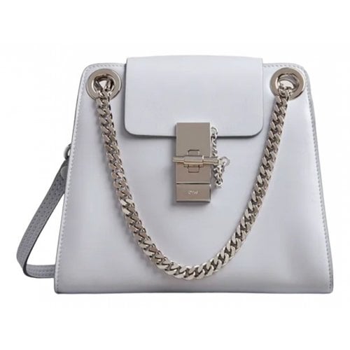 Pre-owned Chloé Annie Leather Handbag In White