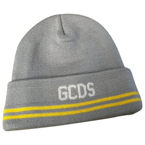 Pre-owned Gcds Wool Hat In Grey