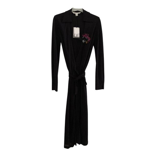 Pre-owned Diane Von Furstenberg Maxi Dress In Black