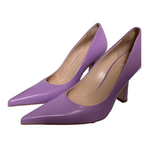 Pre-owned Liujo Leather Heels In Purple
