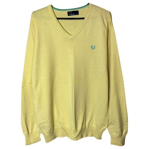 Pre-owned Fred Perry Knitwear & Sweatshirt In Yellow