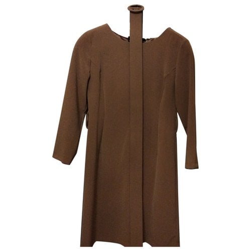 Pre-owned Fracomina Mid-length Dress In Camel