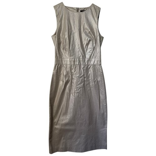 Pre-owned French Connection Mid-length Dress In Metallic