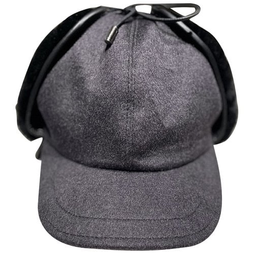 Pre-owned Brioni Wool Hat In Grey