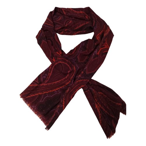 Pre-owned Etro Wool Scarf In Multicolour