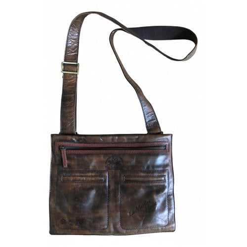 Pre-owned La Martina Leather Satchel In Brown