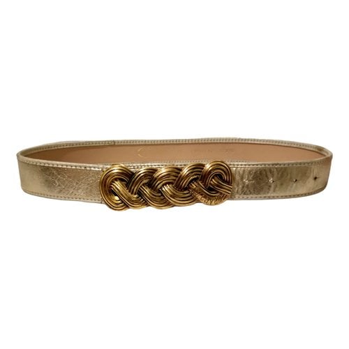 Pre-owned Just Cavalli Belt In Gold